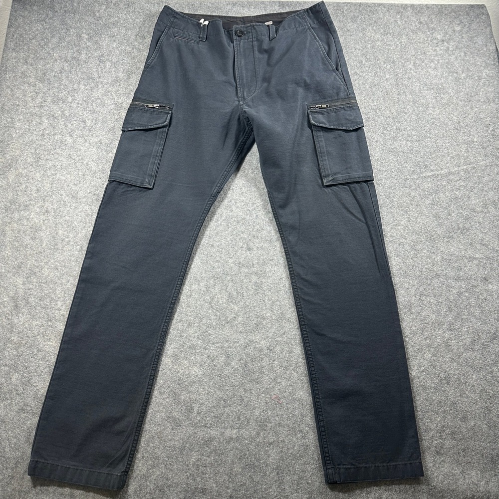 Diesel Cargo Pants Mens 32 Black Tactical Utility Straight Leg Cotton Pockets